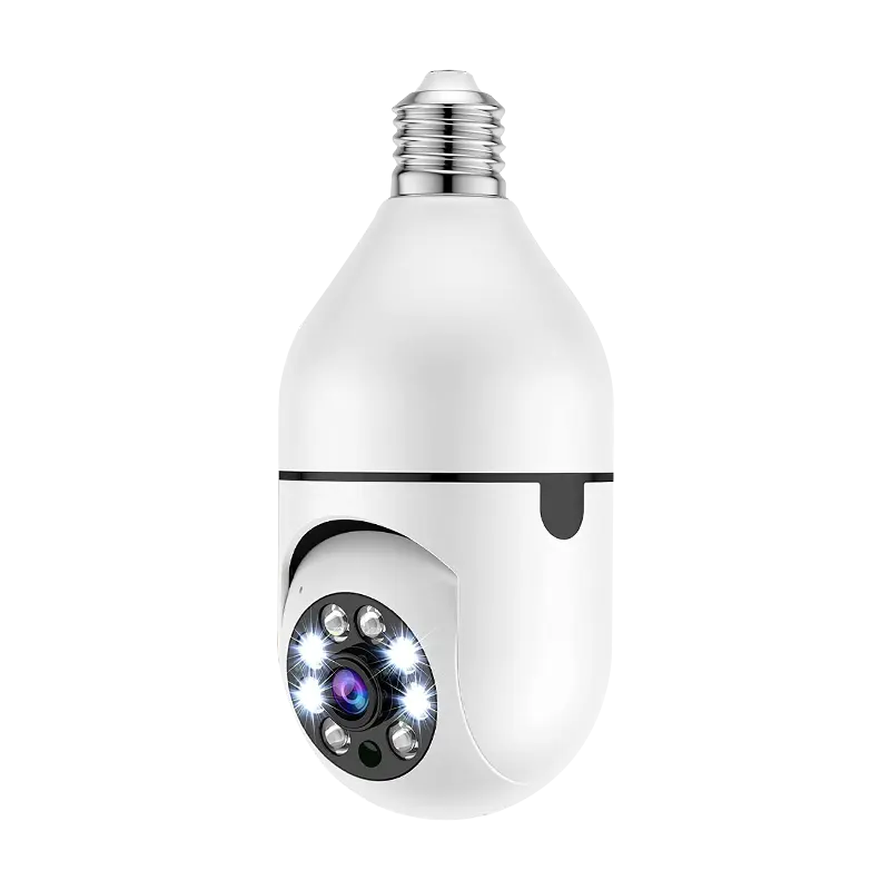 A6 Bulb Surveillance Camera Night Vision Wireless Wifi Camera Smart Security IP Surveillance Camera Two-way Audio for Indoor