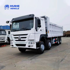 Truk Bekas Sinotruck 8*4 380HP Howo Dump <span class=keywords><strong>Truck</strong></span> Truk Berat Bekas Mesin Yuchai Transmisi Cepat Euro 2 Diesel Pemasok Cina - Product Image 1