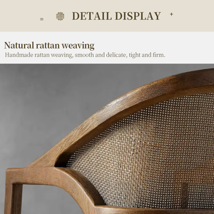 Taburete de Bar de Madera Maciza de Estilo <span class=keywords><strong>Vintage</strong></span> Francés Moderno, Tejido de Ratán, para Isla de <span class=keywords><strong>Cocina</strong></span>, Bar, Cafetería, Venta al por Mayor - Product Image 4