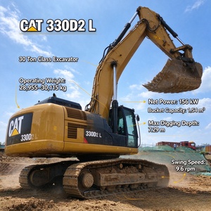 Excavatrice Caterpillar d'occasion Cat330D2L de 30 tonnes, d'origine japonaise, en excellent état, à Shanghai - Product Image 1