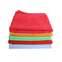Hot-selling Microfiber Cleaning Cloth Warp Knitted Towel Blue 40*40Cm 300gsm Car Microfiber Cloth Car Kitchen Towel