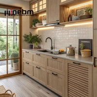 Meubles de cuisine en bois massif, armoires de cuisine modulaires, armoires de cuisine et armoires de salle de bain