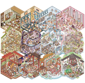 Personalizzato stile giapponese 3D stampa digitale lamina d'oro UV foglio adesivo in vinile delizioso Dessert cancelleria decorazione album - Product Image 3