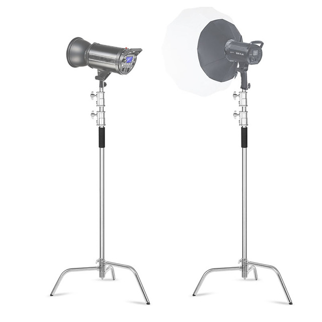 Heavy-duty 3.3m Stainless Steel C-stand 1.28m Bar Photo Studio C-type Tripod For Professional Photographers
