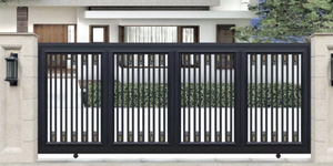 Porte <span class=keywords><strong>de</strong></span> jardin <span class=keywords><strong>de</strong></span> villa, clôture <span class=keywords><strong>de</strong></span> <span class=keywords><strong>garage</strong></span>, moteur <span class=keywords><strong>de</strong></span> porte coulissante électrique en aluminium, Design moderne personnalisé, porte en fer - Product Image 6