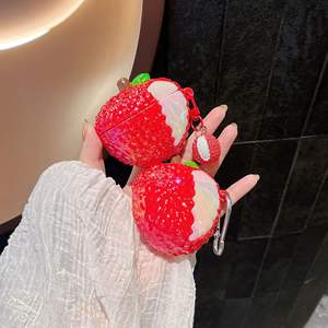 Lindo Lychee galvanizado para <span class=keywords><strong>airpods</strong></span> <span class=keywords><strong>Pro</strong></span> <span class=keywords><strong>Apple</strong></span> Bluetooth funda para auriculares 1/2/3/4 generación funda protectora de dibujos animados adecuada - Product Image 3