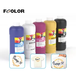 デジタルTシャツ転写印刷用Fcolor卸売CMYKホワイトカラー1000ML DTF顔料インク