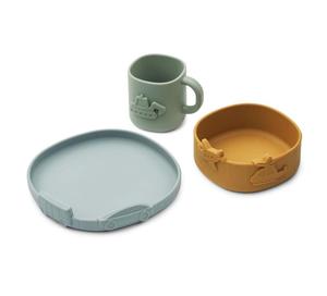Nuevo Juego de Vajilla de Silicona KINE Personalizado, Paquete de 3, Juego de Cena de Silicona Libre de BPA - Product Image 2