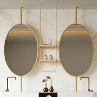 Miroir intelligent pour salle de bain, miroir suspendu, taille et couleur personnalisées, miroir LED