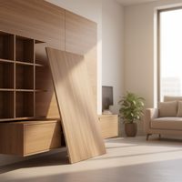 Panneaux de contreplaqué MDF en bois laqué blanc mélaminé de 15 mm, modernes, résistants à l'humidité, pour meubles d'intérieur
