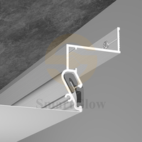Profilé en aluminium pour plafond tendu, profilé d'ombre en aluminium pour plafond tendu, profilé en aluminium pour bande LED à montage mural, fourni par des fabricants chinois