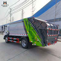 Compacteur HEAVSTY 10 m³ à transmission manuelle diesel, empattement 3800 mm, moteur Euro VI, télécommande sans fil pour Dongfeng D7