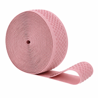 Bande adhésive en silicone élastique de 1 pouce à pois antidérapante pour couture, vêtements, ruban extensible, sangles