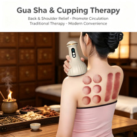 Appareil de massage électrique Gua Sha chauffant à ventouse, grattoir de massage détoxifiant, relaxation, soulagement de la douleur, rechargeable, portable, unisexe, spa