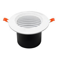Nouvelle grille d'aération ronde en ABS à clipser, sortie d'air frais et grille d'évacuation pour la ventilation des conduits de climatisation centrale