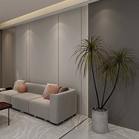 Panneau mural intérieur léger en fibre de bambou et charbon de bois 5/8 mm, 1220x2440 mm, décoratif pour hôtel, imperméable