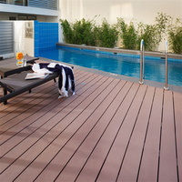 Vanjoin Revêtement de terrasse en composite bois-plastique écologique, résistant à l'humidité et aux termites