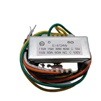Transformateur de mise en phase 70V 100V 4ohm 6ohm 8ohm 16ohm 5W 10W 15W 20W 25W 30W pour amplificateur audio
