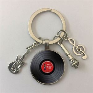 Custom Promotional <b>DJ</b> LP Vinyl Music Metal Key Chains Wholesale Record Music Festival Souvenir Gifts Microphone Violin Key Chain - Product Image 6