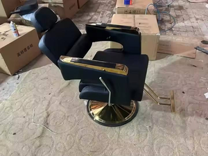 Fauteuil de Barbier Moderne en Cuir Synthétique pour Salon et Spa, Spécialement Conçu pour la Coiffure Commerciale - Product Image 3