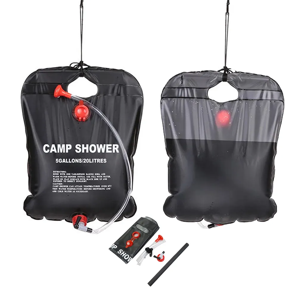 Upgrade Durable Portable Camping Beach Swimming Outdoor Traveling Camping Accessories 40L Camping Shower Bag