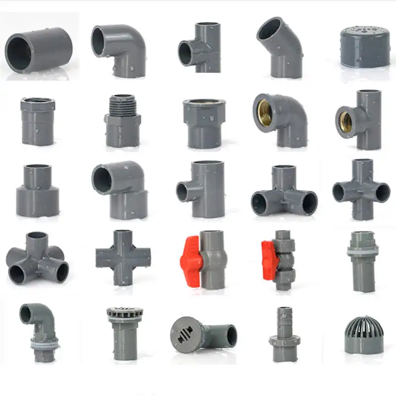 Ball Valve 3 6 Way Plastic Pipe Fitting Connector 45 90 Degree Elbow Flange Tee Pressure Reducing Coupling