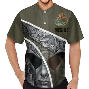 Camisetas <span class=keywords><strong>de</strong></span> béisbol <span class=keywords><strong>de</strong></span> alta calidad con <span class=keywords><strong>escudo</strong></span> <span class=keywords><strong>de</strong></span> armas <span class=keywords><strong>de</strong></span> México para hombre, fabricación OEM, camisetas <span class=keywords><strong>de</strong></span> béisbol mexicanas <span class=keywords><strong>de</strong></span> secado rápido para hombre - Product Image 5