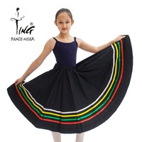 Nouvelle arrivée 2026, jupes longues à plis multiples, tenue de danse nationale pour femmes et filles