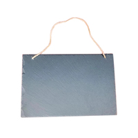 Panneaux de jardin de numéro de maison de porte en ardoise noire personnalisée avec des panneaux de cour de corde de décor extérieur élégant