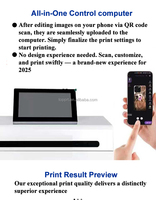 Mini imprimante UV A5 APP QR Code Scan Machine d'impression UV numérique automatique pour housse de téléphone portable