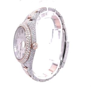 Montres de luxe automatiques Hip Hop avec diamants VVS1, montre Moissanite Iced Out pour hommes avec boîte - Product Image 4