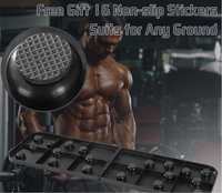 Supports de pompes multifonctionnels portables en ABS avec conception échelonnée pour l'entraînement des bras et des muscles abdominaux, appareil d'exercice abdominal