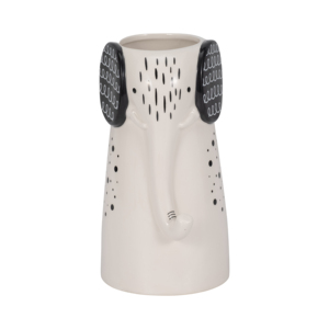 Vaso in Ceramica a Forma di Elefante, Scultura Contemporanea per Arredamento Casa, Bagno, Ufficio, Soggiorno, Esposizione su Mensola, Moderno - Product Image 1