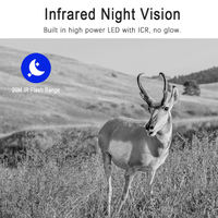 Caméra de chasse Ucon Wildlife 4G LTE en temps réel avec détection de mouvement PIR, vision nocturne 940 sans éclairs, caméra de suivi solaire avec accès gratuit au cloud