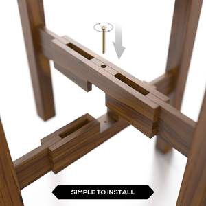 Houselin Mid Century Modern Decor Pot Holder Rack Support flexible <span class=keywords><strong>en</strong></span> bois pour plantes d'intérieur - Product Image 3