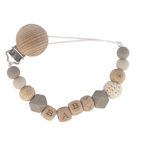Chaîne de sucette en bois de hêtre anti-chute de style nordique INS, produits pour bébés et nourrissons pour le commerce extérieur Amazon - Product Image 5