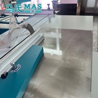 Scie à panneaux horizontale MAS MJ6132D, scie à table coulissante, CE, manuelle, inclinable, machine de découpe de précision du bois, moteur 5,5 kW, 3010 mm max.