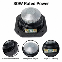 Haut-parleur compact à large bande de fréquences LS HDN-310-8 de 3 pouces 60W en néodyme métallique avec EBP de 262Hz pour systèmes de musique d'ambiance commerciaux