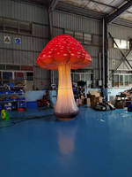 Ballon gonflable LED coloré en forme de champignon Alice au pays des merveilles, personnalisable en couleur et taille, en tissu Oxford écologique pour scène et fête