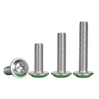 Vis métrique DIN967 à tête cylindrique Phillips, vis de machine en acier inoxydable 304 avec collier de fixation monobloc