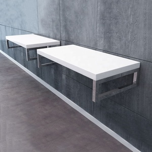 Étagères murales rectangulaires en acier inoxydable poli miroir personnalisées - Product Image 6