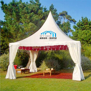 <span class=keywords><strong>Pagode</strong></span> de mariage 5x5m 6x6m à double couche, type à armature droite, en alliage d'aluminium, tissu PVC, imperméable intérieur/extérieur toutes saisons - Product Image 1