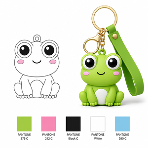 Porte-clés en plastique PVC 3D personnalisés OEM, fabrication directe usine, nouveau design, porte-clés en caoutchouc souple <span class=keywords><strong>2D</strong></span>, cadeau promotionnel, souvenir personnalisé - Product Image 2