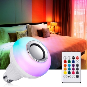 Bombillas Inteligentes <span class=keywords><strong>con</strong></span> Cambio de Color y Altavoz de <span class=keywords><strong>Música</strong></span>, Luz RGB, Funcionan <span class=keywords><strong>con</strong></span> Aplicación para Sala de Estar y Baño - Product Image 2
