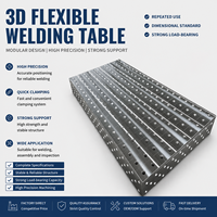 Plateforme de soudage 3D flexible avec accessoires complets, poste de travail de soudage facilement démontable pour projets de soudage personnalisés