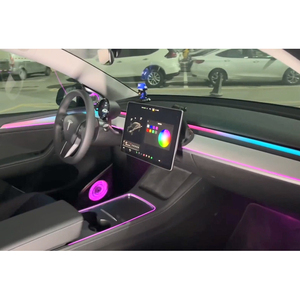 Luz Ambiental de 64 Colores para Tesla Model Y 2023-2024, Iluminación LED Interior, Cubierta de Altavoz Tweeter, Accesorios de Actualización - Product Image 2