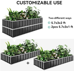 Bac à légumes GB25890-H30, bacs de jardin surélevés en gros, bacs de jardin surélevés galvanisés - Product Image 5