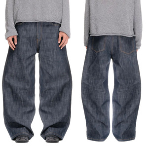 Custom Heavyweight Washable Japanese Selvedge Denim Vintage Streetwear Baggy Wide-Leg <strong>Indigo</strong> Blue <strong>Men</strong> <strong>Jeans</strong> 14OZ - Product Image 1
