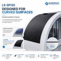 Panneau solaire flexible 120W monocristallin, module solaire portable, léger, étanche IP67, système solaire hybride hors réseau