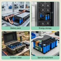 Support de batterie modulaire ABS+PC à emboîtement, support 18650 pour l'assemblage de packs de batteries de stockage d'énergie
